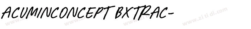 AcuminConcept BxtraC字体转换